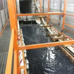 Linha de galvanização com estufa de cura