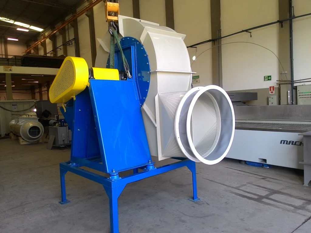 Detalhe do sistema de exaustão Scientech